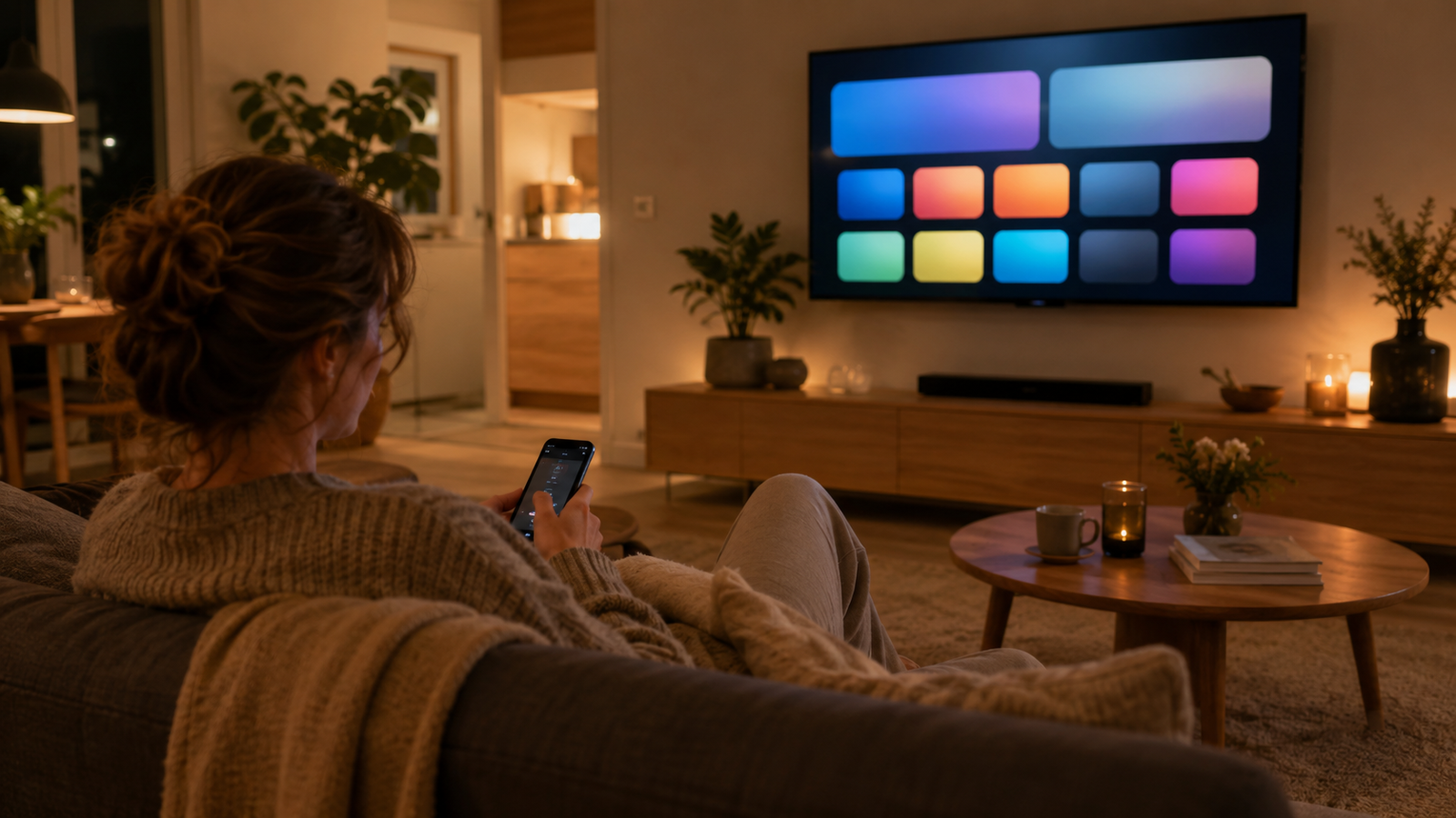 Ontspannen kijken via IPTV op de televisie in een Nederlandse woonkamer