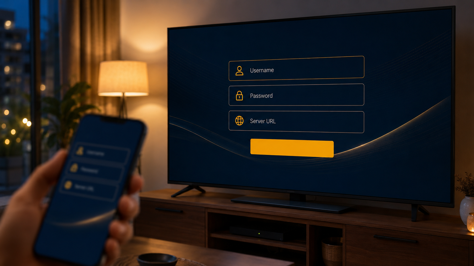 IPTV Smarters Pro installeren: inloggegevens invoeren op televisie en smartphone